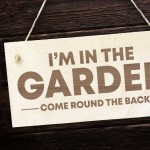 Garden Sign Funny Garden Plaque Engraved Hanging Door Wall