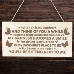 Garden Memorial Engraved Plaque Hanging Garden Shed Summer