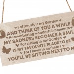 Garden Memorial Engraved Plaque Hanging Garden Shed Summer