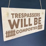 Funny Engraved Garden Signs Hanging Garden Shed Fence Plaque