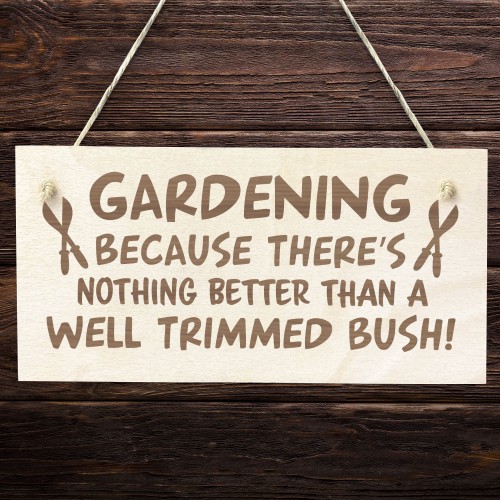 Novelty Garden Hanging Sign Gift For Gardener Garden Shed