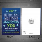 Funny Happy Fathers Day Card For Dad From Son Or Daughter