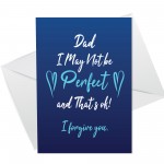 FUNNY Joke Dad Card For Birthday Fathers Day Humour Card