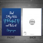 FUNNY Joke Dad Card For Birthday Fathers Day Humour Card