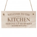 Kitchen Sign Hanging Engraved Plaque Home Signs Home Decor