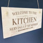 Kitchen Sign Hanging Engraved Plaque Home Signs Home Decor
