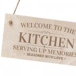 Kitchen Sign Hanging Engraved Plaque Home Signs Home Decor