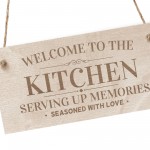 Kitchen Sign Hanging Engraved Plaque Home Signs Home Decor