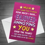 Mum Birthday Card Funny Mothers Day Birthday Card For Mum