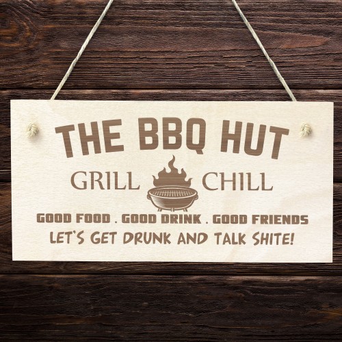 BBQ Signs For Outside The BBQ Hut Sign Garden Sign For Outdoor