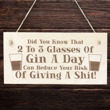 Funny Alcohol Gift Engraved Wood Home Bar Sign Gin Garden Pub