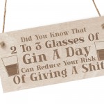 Funny Alcohol Gift Engraved Wood Home Bar Sign Gin Garden Pub
