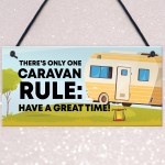 Red Ocean Funny Caravan Sign Novelty Motorhome Sign