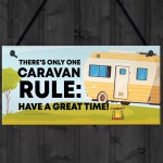 Red Ocean Funny Caravan Sign Novelty Motorhome Sign