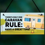 Red Ocean Funny Caravan Sign Novelty Motorhome Sign