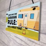 Red Ocean Funny Caravan Sign Novelty Motorhome Sign