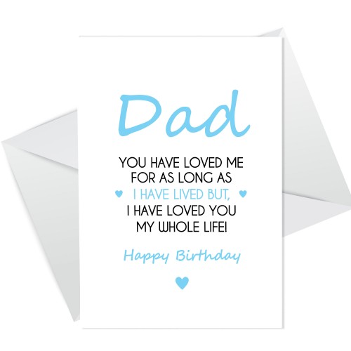 Cute Birthday Cards For Dad From Baby Daughter Son Love Card