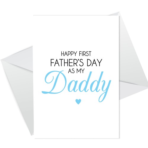 1st Fathers Day Card For Daddy Greetings Card Card From Bump