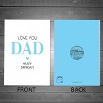 Birthday Cards For Dad Love You Dad Card From Daughter Son