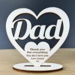 Dad Gift Fathers Day Gift Heart Dad Birthday Gift From Daughter