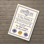  Novelty Gift For Daddy Print Funny Daddy Birthday Gift Thankyou