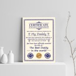  Novelty Gift For Daddy Print Funny Daddy Birthday Gift Thankyou