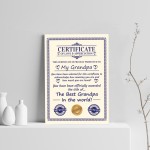 Novelty Gift For Grandpa Print Funny Grandpa Birthday Gift