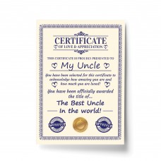 Novelty Gift For Uncle Print Funny Humour Uncle Birthday Gift