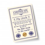 Novelty Gift For Uncle Print Funny Humour Uncle Birthday Gift