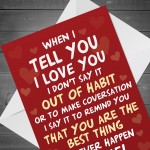 Anniversary Card For Women Men Boyfriend Girlfriend Husband Wife