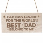 Dad Gifts From Daughter Son Wooden Plaque Dad Birthday Gift