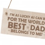 Dad Gifts From Daughter Son Wooden Plaque Dad Birthday Gift