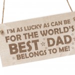 Dad Gifts From Daughter Son Wooden Plaque Dad Birthday Gift
