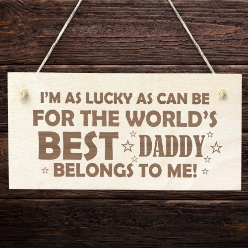 Daddy Gifts From Daughter Son Wood Plaque Daddy Birthday Gift 