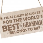 Grandad Gifts From Granddaughter Grandson Wood Plaque