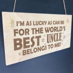 Uncle Gifts From Niece Nephew Wooden Plaque Uncle Birthday Gift
