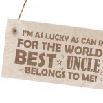 Uncle Gifts From Niece Nephew Wooden Plaque Uncle Birthday Gift