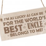 Uncle Gifts From Niece Nephew Wooden Plaque Uncle Birthday Gift