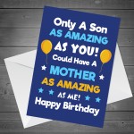 Birthday Card Funny Card For Son From Mother