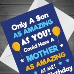 Birthday Card Funny Card For Son From Mother