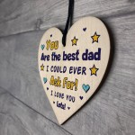 Best Dad Gift For Fathers Day Birthday Wood Heart Dad Gift