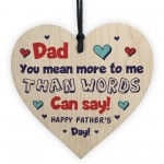 Dad Gifts For Fathers Day Wood Heart Dad Gifts From Daughter Son