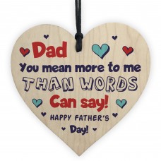 Dad Gifts For Fathers Day Wood Heart Dad Gifts From Daughter Son