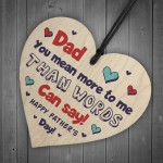 Dad Gifts For Fathers Day Wood Heart Dad Gifts From Daughter Son