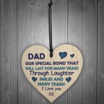 Dad Gift Poem Wood Heart Fathers Day Gifts For Dad From Daughter