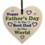  Fathers Day Gift For The Best Dad Wood Heart Dad Gift