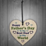  Fathers Day Gift For The Best Dad Wood Heart Dad Gift
