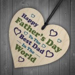  Fathers Day Gift For The Best Dad Wood Heart Dad Gift