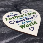  Fathers Day Gift For The Best Dad Wood Heart Dad Gift