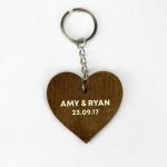 Personalised Anniversary Keyring Gifts For Him Her Boyfriend